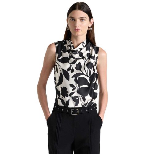 Cue Shadow Garden Cowl Neck Top